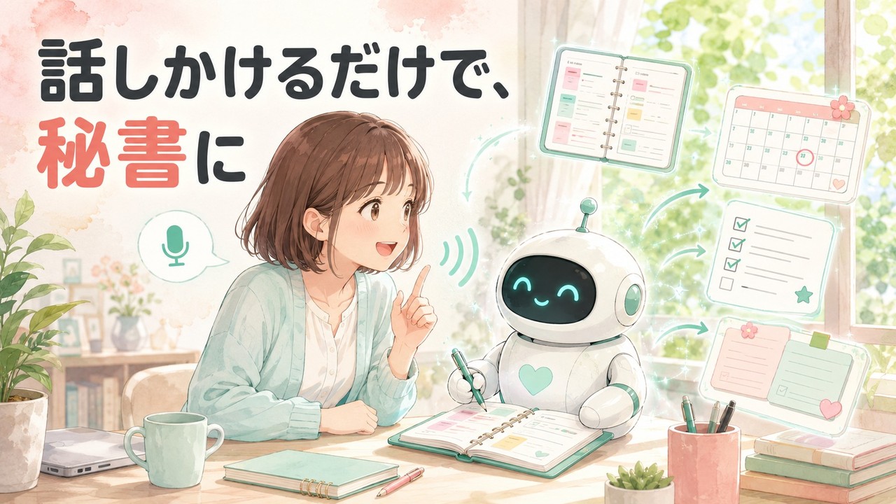 自分専用のAI秘書「ぽけっと手帳」